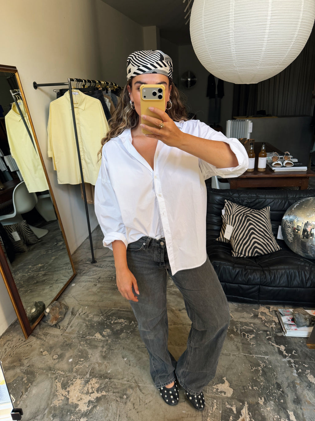 JORRE - katoenen blouse wit