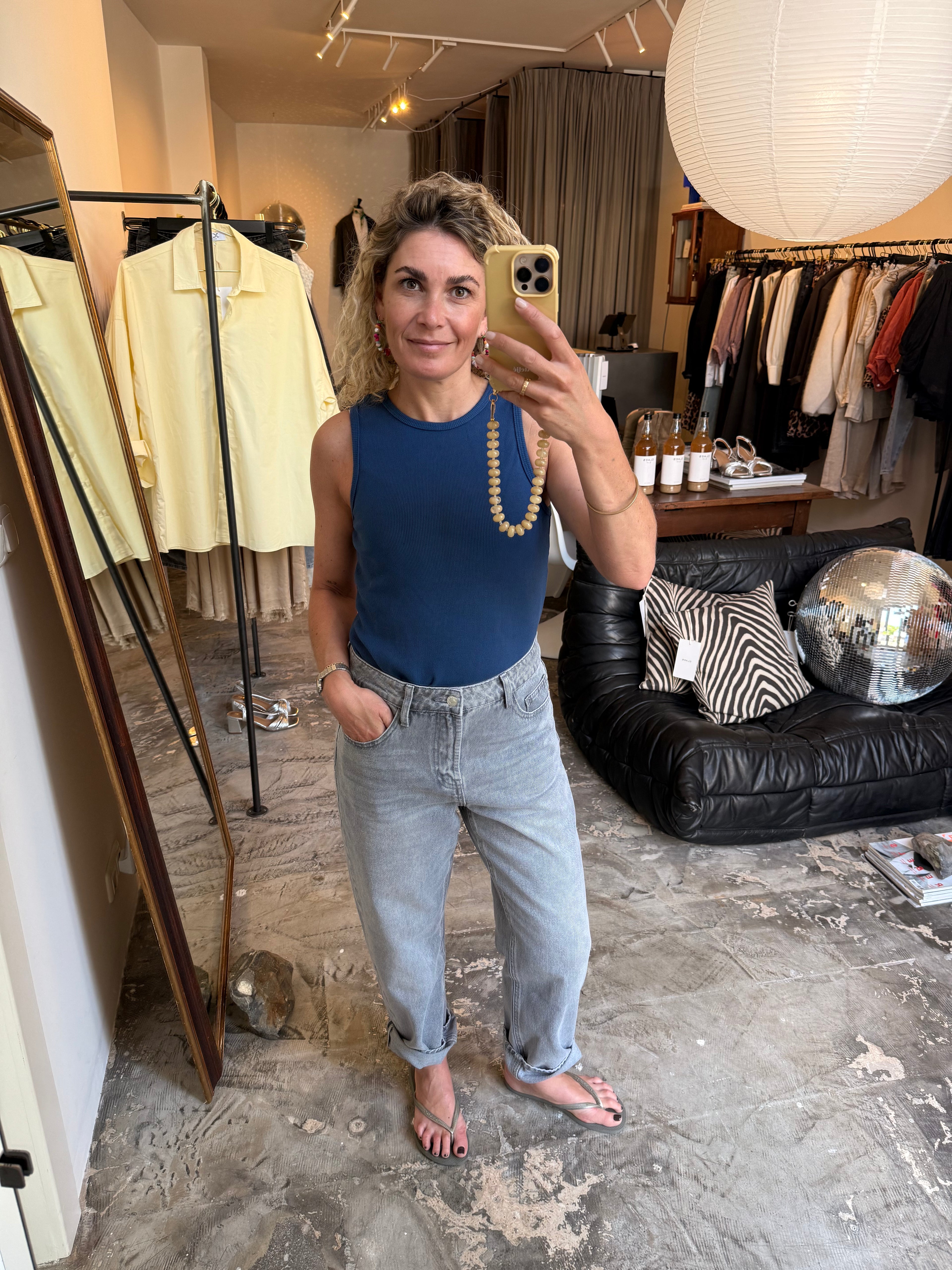 AVA - top donkerblauw