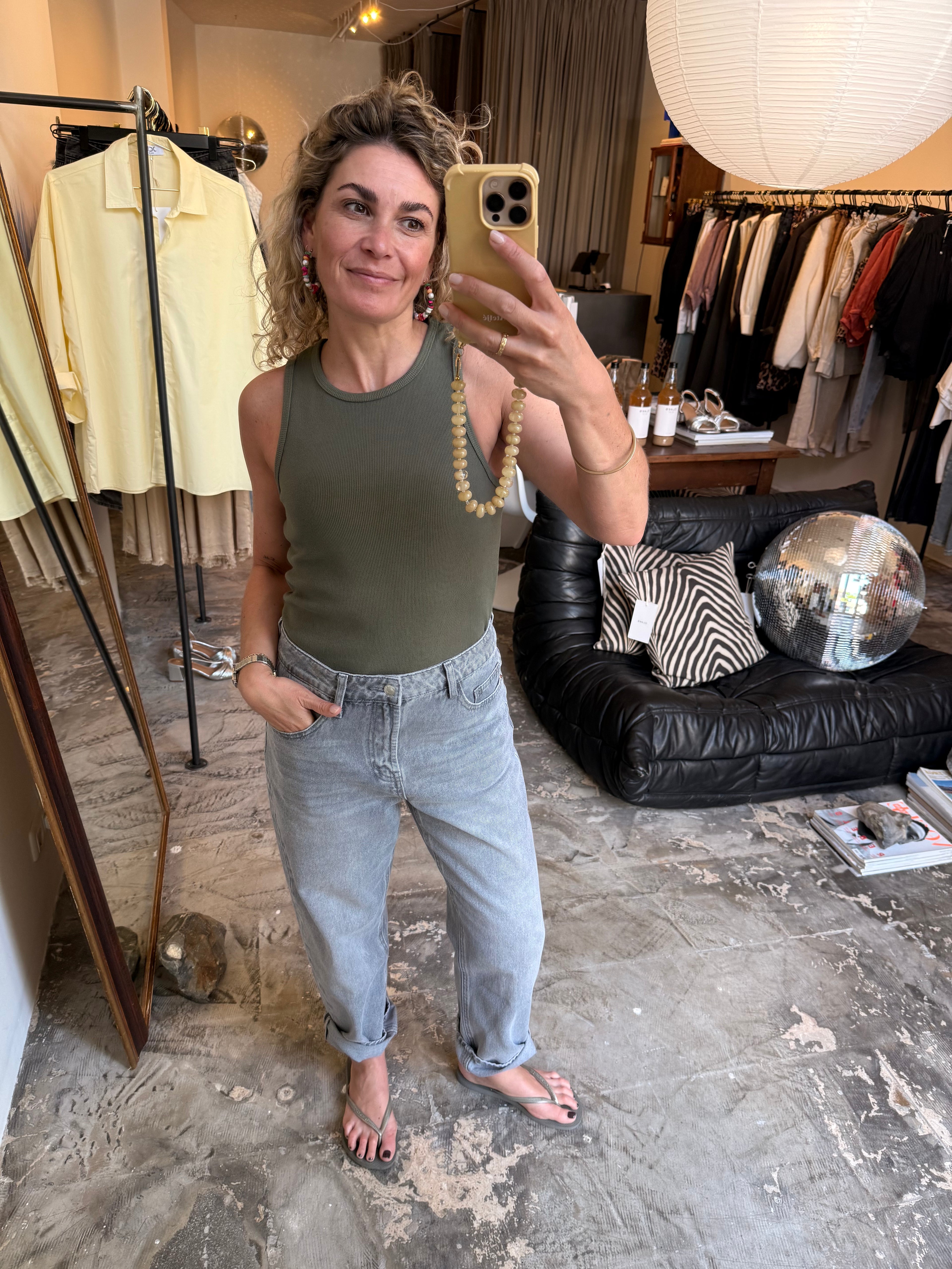 AVA - top khaki