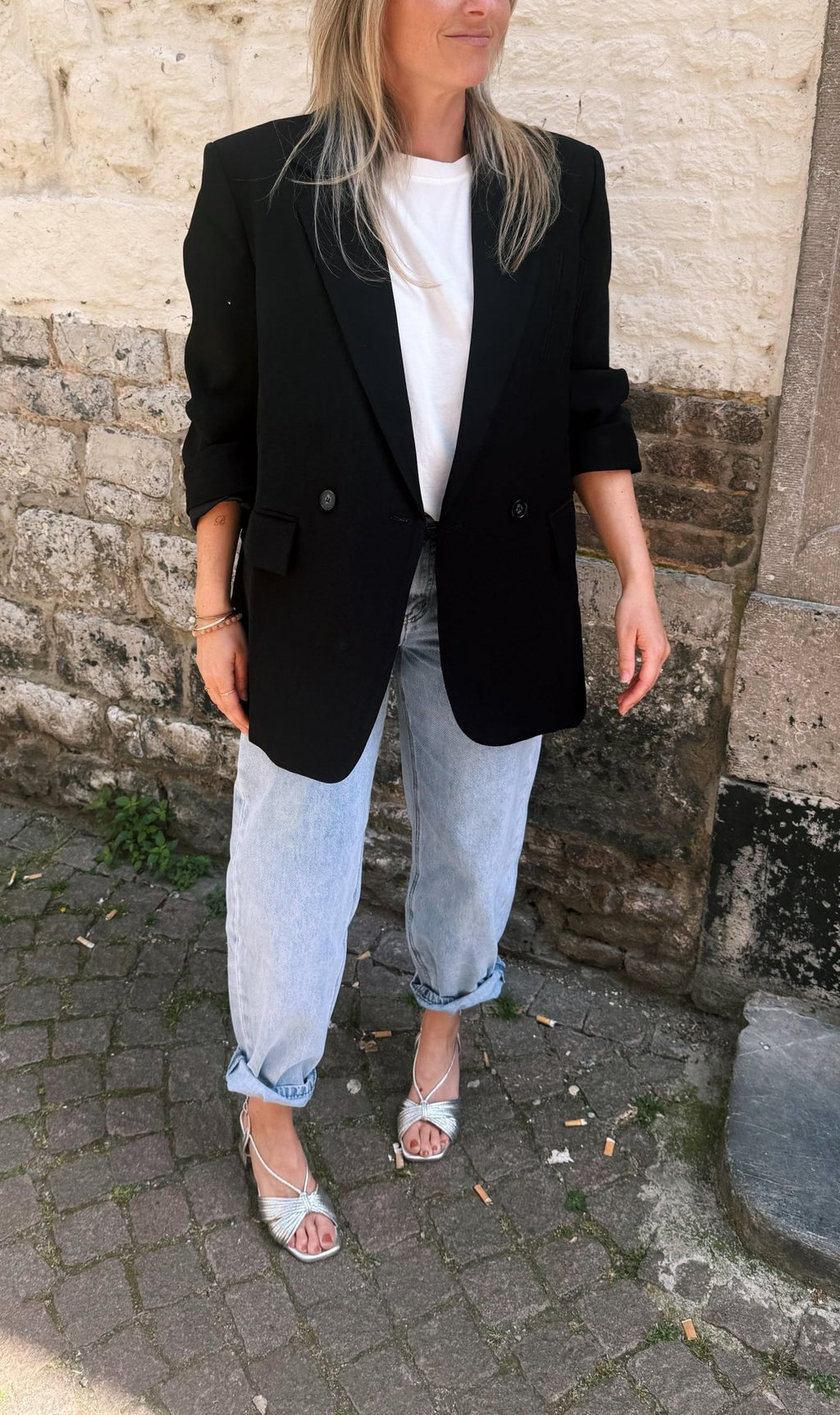 FRENKIE - oversized blazer zwart - CLAES