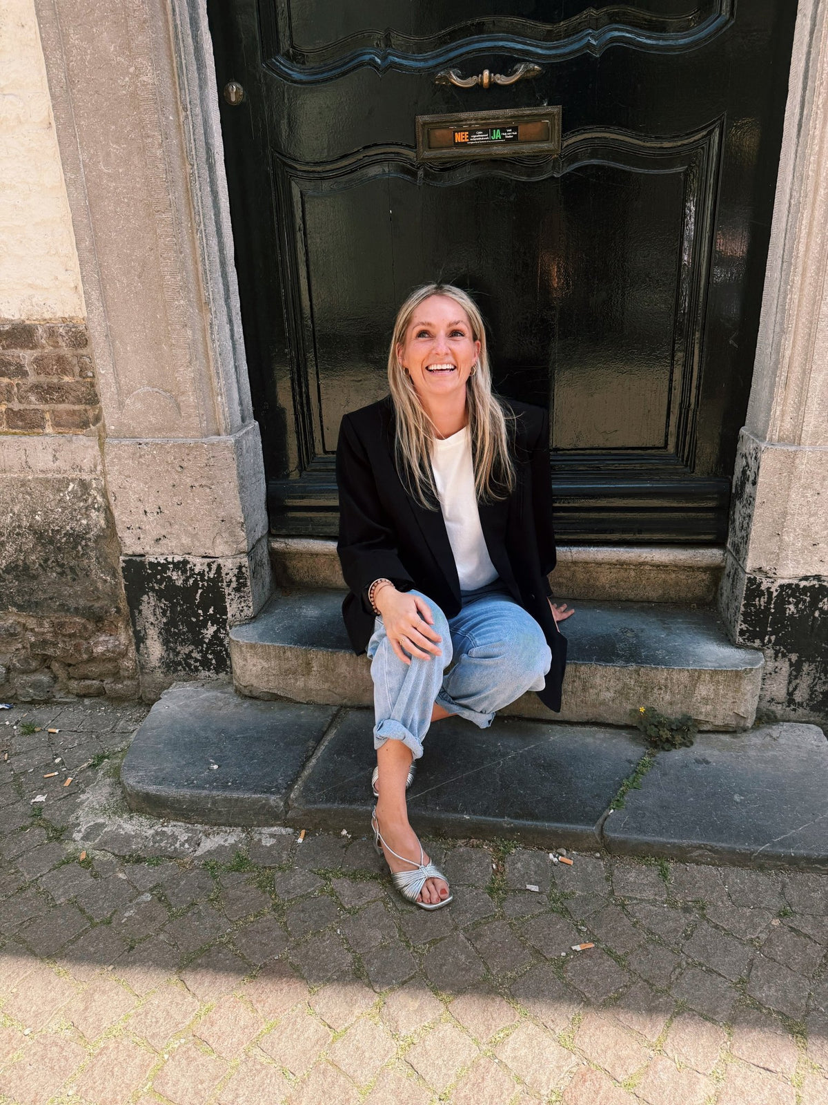 FRENKIE - oversized blazer zwart - CLAES