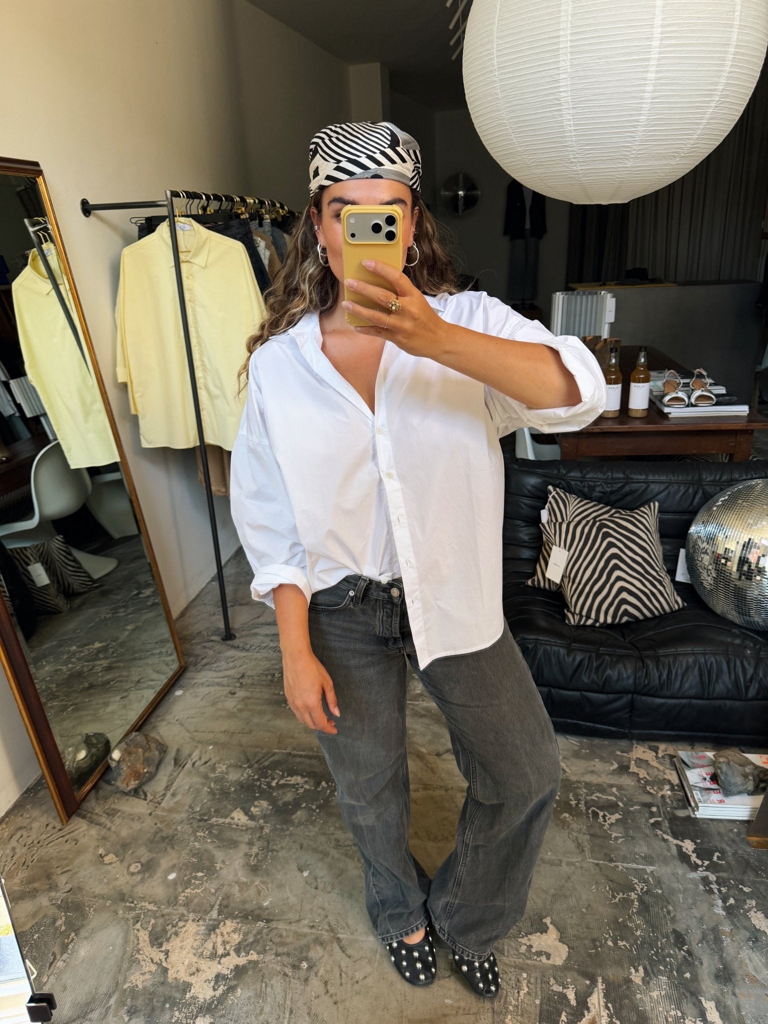 JORRE - katoenen blouse wit - CLAES