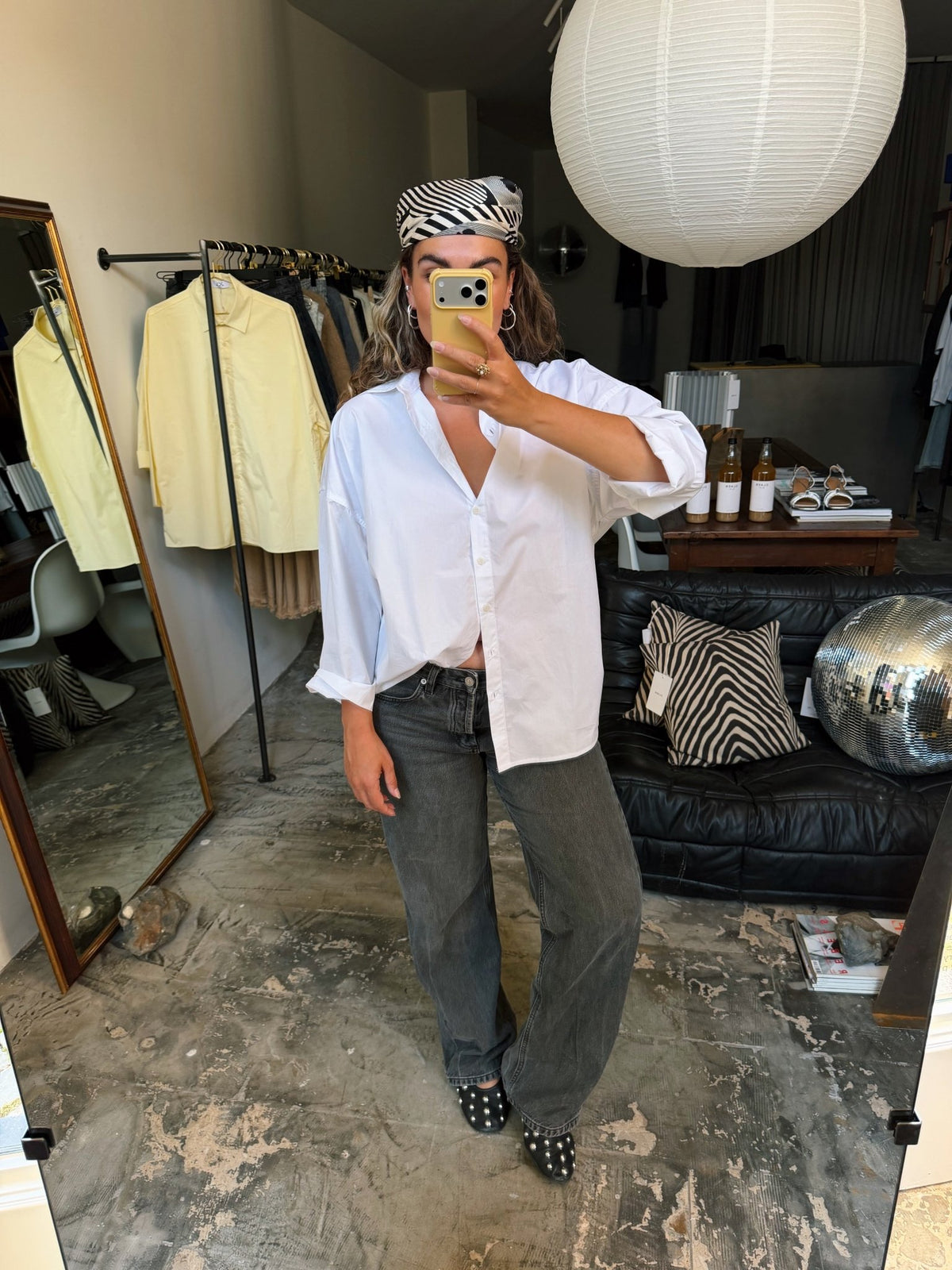 JORRE - katoenen blouse wit - CLAES