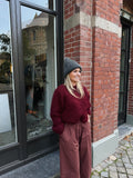 LOU - kidmohair vest bordeaux - CLAES