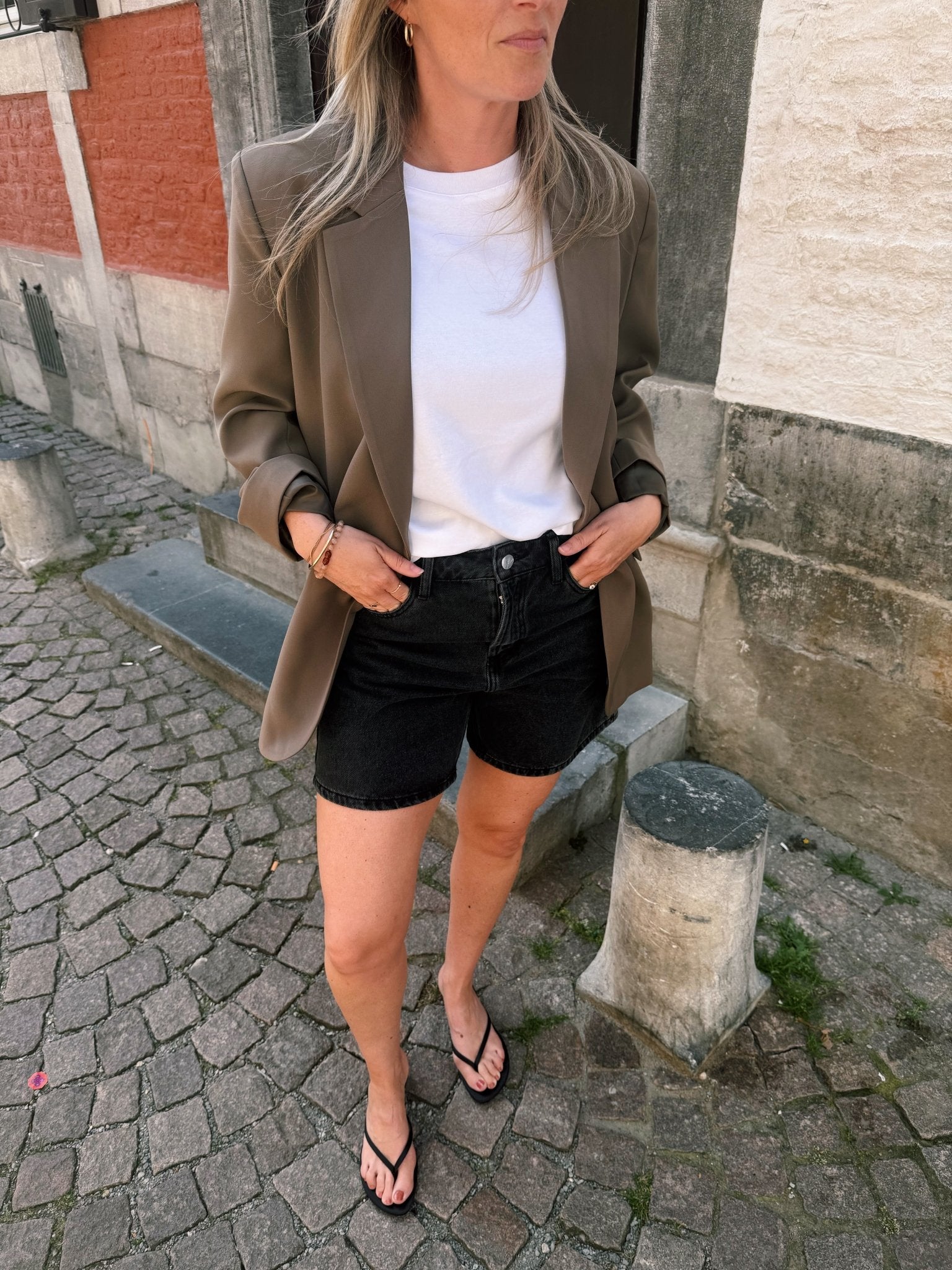 SEP - jeans short donkergrijs - CLAES