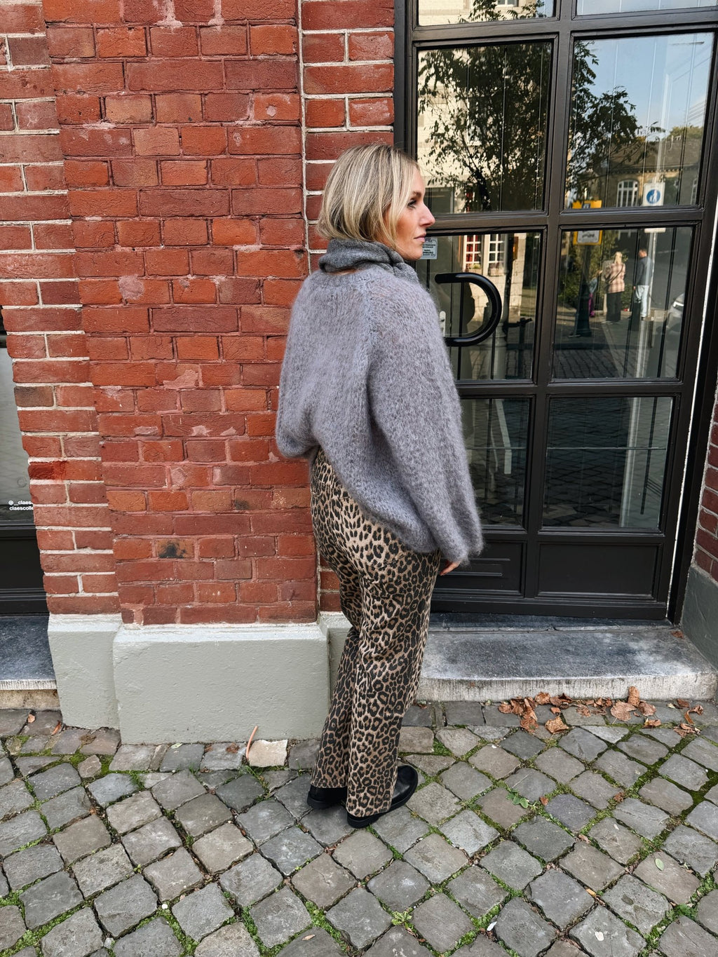 SIMME - mohair trui grijs - CLAES