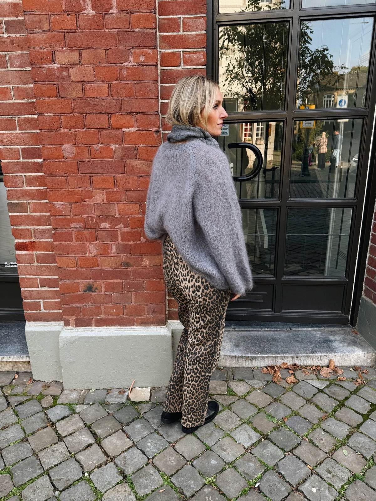 SIMME - mohair trui grijs - CLAES